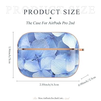 Amazon | AirPods Pro2ケース 紫陽花柄 あじさい柄 アジサイ柄